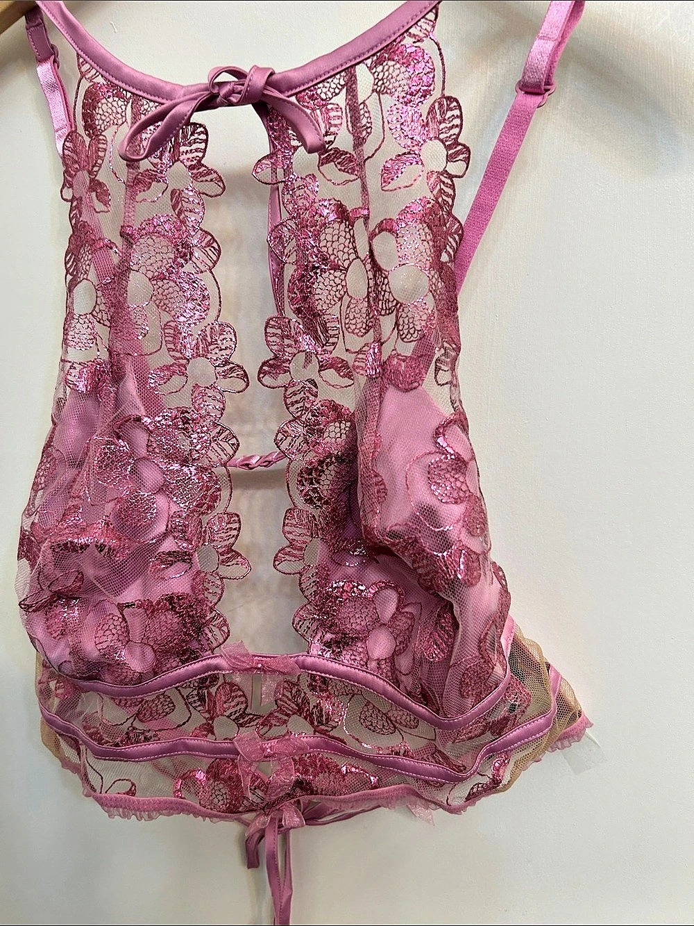 For Love & Lemons Grace Underwire Bra and Thong Panty  3 pieces set